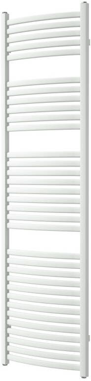 Vipera Kanza Rx enkele handdoekradiator 50 x 180 cm elektrische verwarming mat wit zijaansluiting 781W weerstand inbegrepen