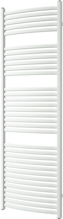 Vipera Kanza Rx enkele handdoekradiator 60 x 180 cm elektrische verwarming mat wit zijaansluiting 926W weerstand inbegrepen