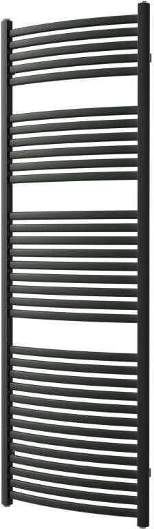Vipera Kanza Rx enkele handdoekradiator 60 x 180 cm elektrische verwarming mat zwart zijaansluiting 926W weerstand inbegrepen