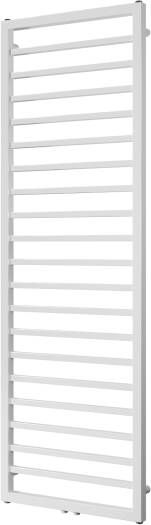 Vipera Listona enkele handdoekradiator 180 x 50 cm zowel elektrisch als cv mogelijk hoogglans wit zij- en middenaansluiting 669W