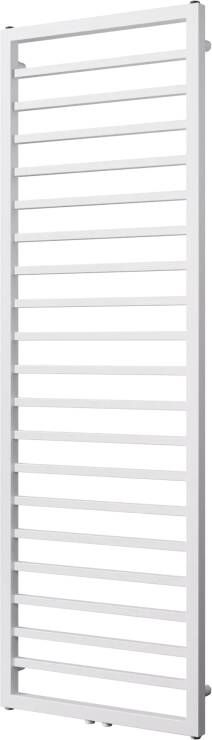 Vipera Listona enkele handdoekradiator 180 x 50 cm zowel elektrisch als cv mogelijk mat wit zij- en middenaansluiting 669W