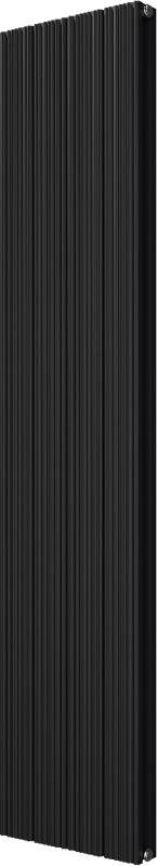 Vipera Mares dubbele handdoekradiator 37 5 x 180 cm centrale verwarming mat zwart zij- en middenaansluiting 1477W