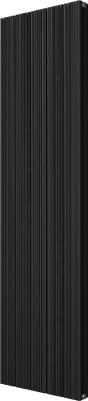 Vipera Mares dubbele handdoekradiator 47 x 180 cm centrale verwarming mat zwart zij- en middenaansluiting 1821W