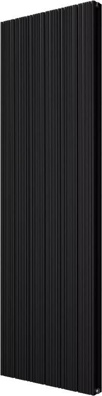 Vipera Mares dubbele handdoekradiator 56 5 x 180 cm centrale verwarming mat zwart zij- en middenaansluiting 2159W
