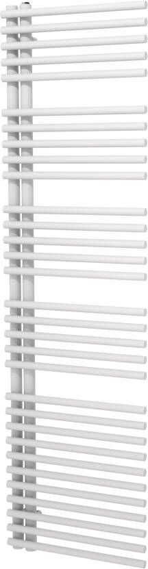 Vipera Nevada enkele handdoekradiator 50 x 180 cm elektrische verwarming mat wit zijaansluiting 847W weerstand inbegrepen