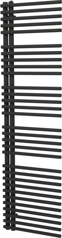 Vipera Nevada enkele handdoekradiator 50 x 180 cm elektrische verwarming mat zwart zijaansluiting 847W weerstand inbegrepen