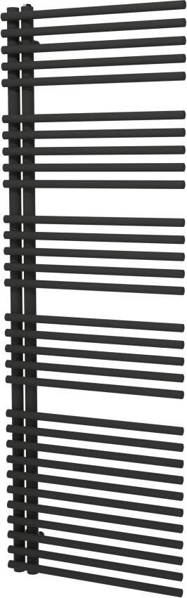 Vipera Nevada enkele handdoekradiator 60 x 180 cm elektrische verwarming mat zwart zijaansluiting 970W weerstand inbegrepen