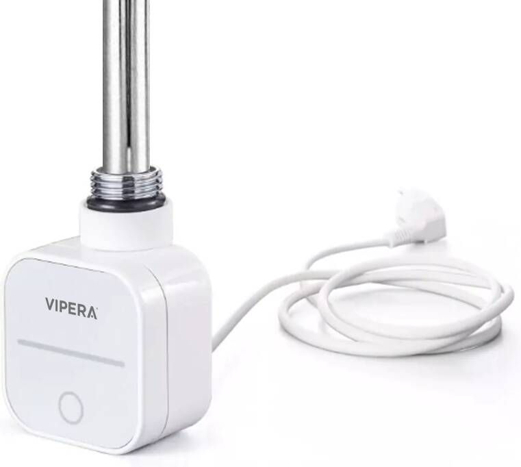 Vipera radiator thermostaat voor elektrische handdoekradiator 1000W programmeerbaar wit