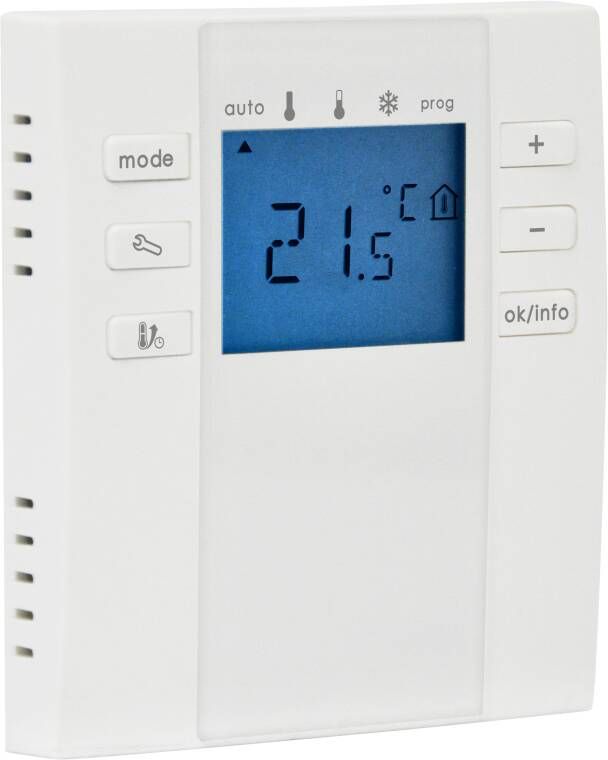 Vipera radiator thermostaat voor elektrische handdoekradiator programmeerbaar wit
