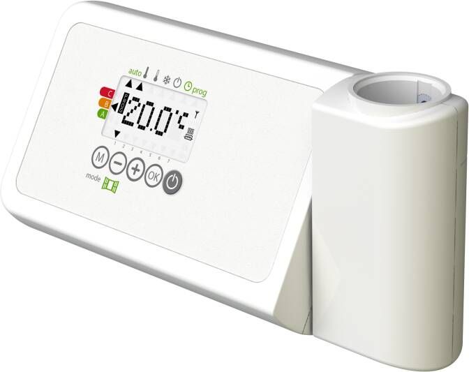 Vipera radiator thermostaat voor elektrische handdoekradiator programmeerbaar wit