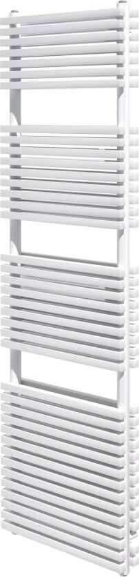 Vipera Vesuvio dubbele handdoekradiator 50 x 180 cm elektrische verwarming mat wit zij- en middenaansluiting 2.125W weerstand inbegrepen