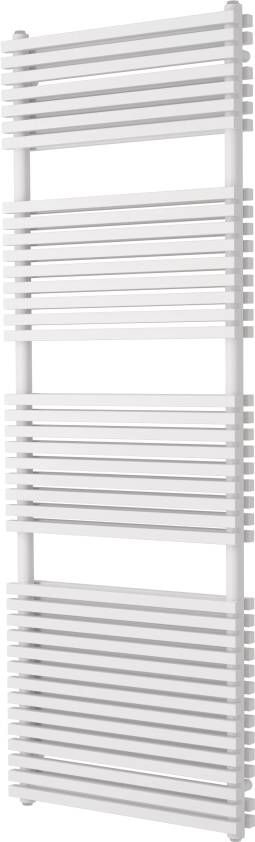 Vipera Vesuvio dubbele handdoekradiator 60 x 180 cm elektrische verwarming hoogglans wit zij- en middenaansluiting 2.500W weerstand inbegrepen
