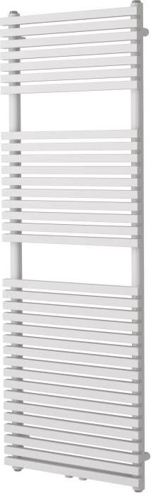 Vipera Vesuvio enkele handdoekradiator 50 x 150 cm elektrische verwarming hoogglans wit zij- en middenaansluiting 1.044W weerstand inbegrepen
