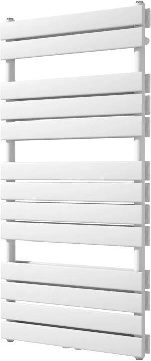 Vipera Vulcan dubbele handdoekradiator 60 x 123 cm elektrische verwarming hoogglans wit zij- en middenaansluiting 1.256W weerstand inbegrepen