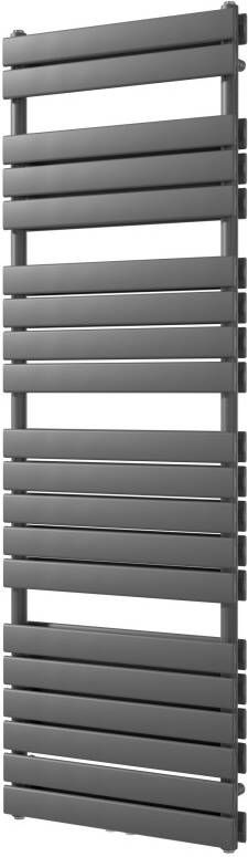 Vipera Vulcan dubbele handdoekradiator 60 x 183 5 cm elektrische verwarming antraciet grijs zij- en middenaansluiting 1.975W weerstand inbegrepen