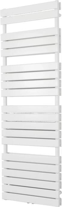 Vipera Vulcan dubbele handdoekradiator 60 x 183 5 cm elektrische verwarming mat wit zij- en middenaansluiting 1.975W weerstand inbegrepen
