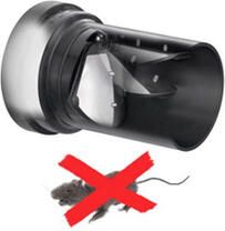 Riko Wandcloset afvoerbuis 90 mm met ratten stop - Foto 2