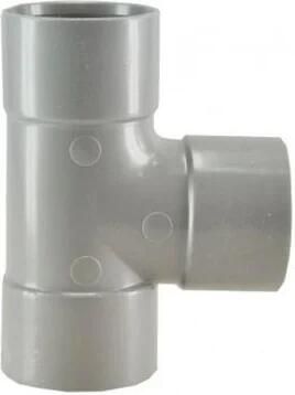 1216 T-stuk 3 x mof 40 mm 90 graden PVC