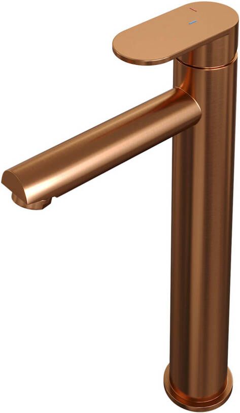 Brauer Copper Edition ColdStart verhoogde wastafelkraan energy-saving model C koper geborsteld PVD