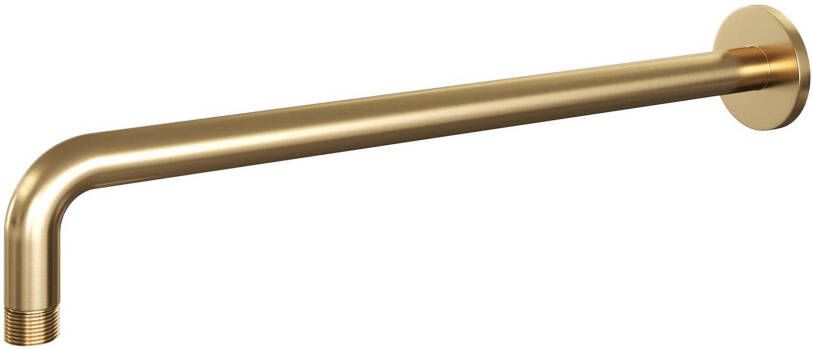 Brauer Douchearm Muur Gebogen Gold Edition Rond 40cm Geborsteld Goud PVD