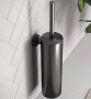 Brauer Gunmetal Edition Toiletborstelhouder wand PVD geborsteld gunmetal 5-GM-151 - Thumbnail 2