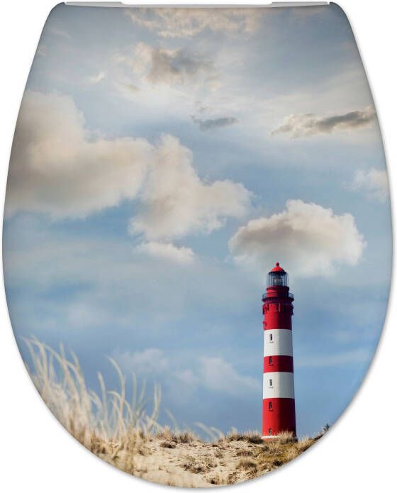 Douche Concurrent Toiletbril Cedo Leuchtturm Print Duroplast Softclose en Quickrelease Toiletzitting - Foto 2