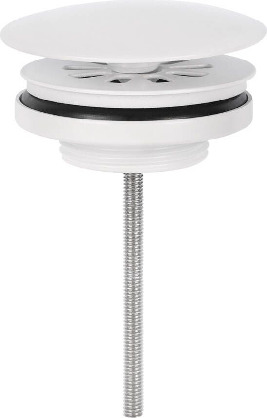 Differnz Wastafel Afvoerplug Always Open 7 cm Mat Wit - Foto 2
