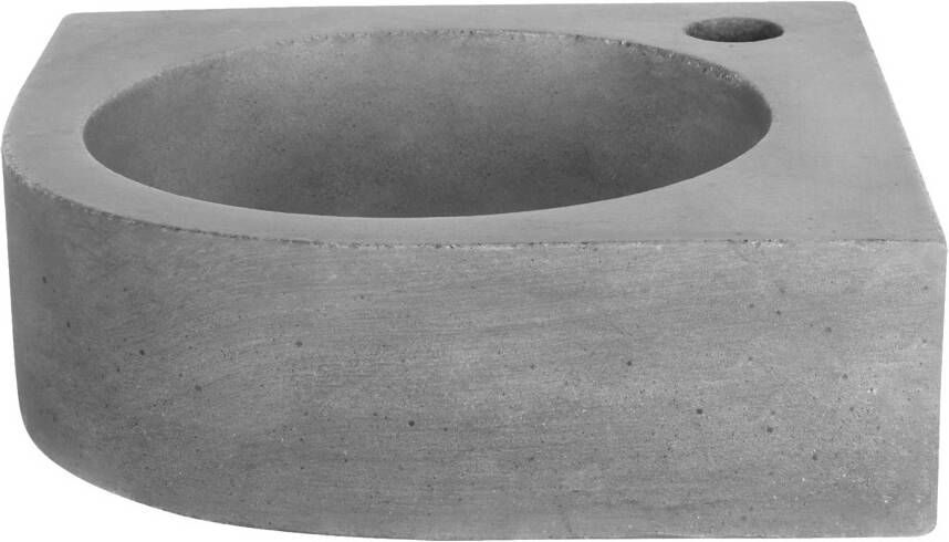 Differnz Cleo Hoekfontein 31.5x31.5x10cm Beton Donker Grijs 38.005.37