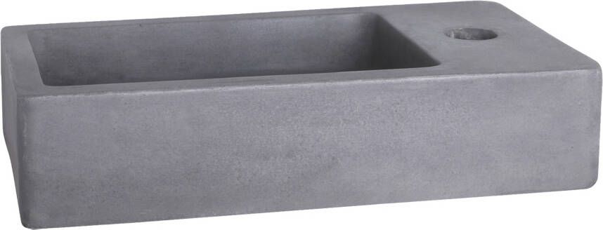 Differnz Fontein Force Rechthoek 40x22x8cm Beton Donkergrijs 1 Kraangat
