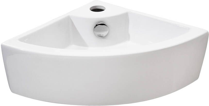 Differnz fontein 32x12.5x32cm Keramiek 1 kraangat 1 wasbak Wit 38.011.00