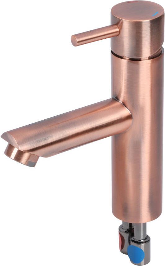 Differnz Kraan Koud warm kraan recht rood koper 30.414.73 - Foto 2