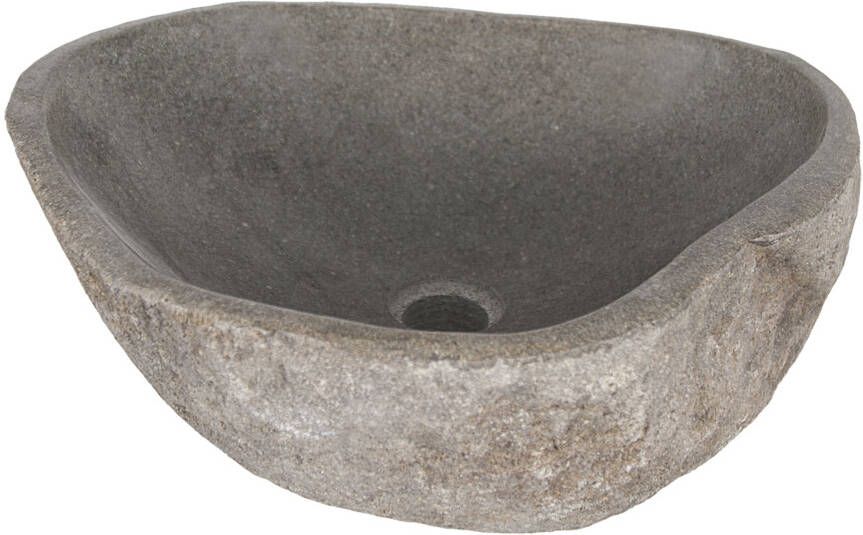Differnz Lombok waskom natuursteen 40 x 50 x 15 cm antraciet