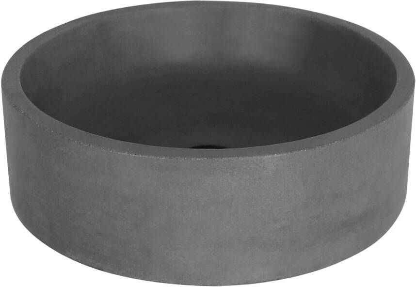 Differnz Marba Waskom Rond 42x13cm Beton Donker grijs 38.251.22