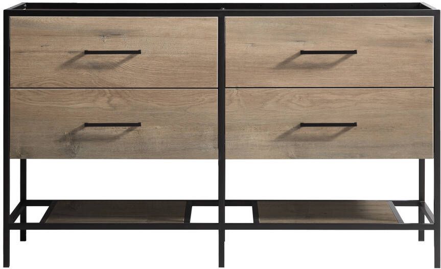 Differnz Industrial onderkast 140cm bruin licht