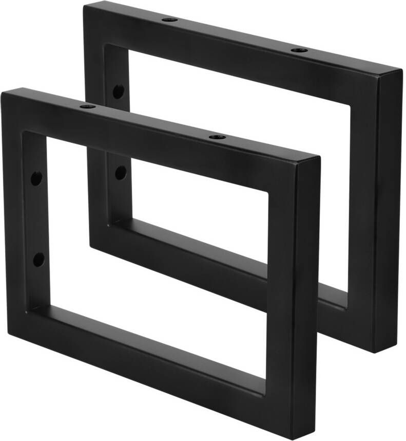 Differnz ophangbeugel fontein 23 x 15 cm powder coated steel zwart Montage Wastafelbladen