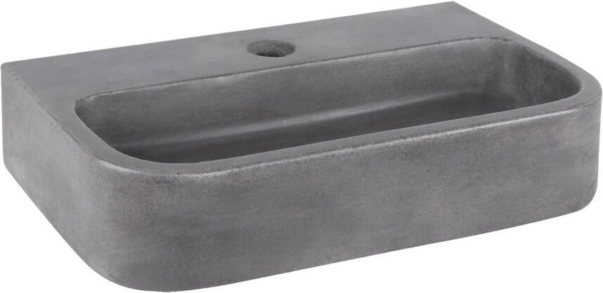 Differnz Ovale Fontein 38x24x8 Beton Donker Grijs 38.251.28