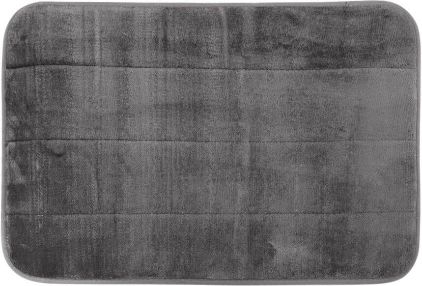 Differnz Relax badmat Microfiber normal foam 60 x 40 cm antraciet