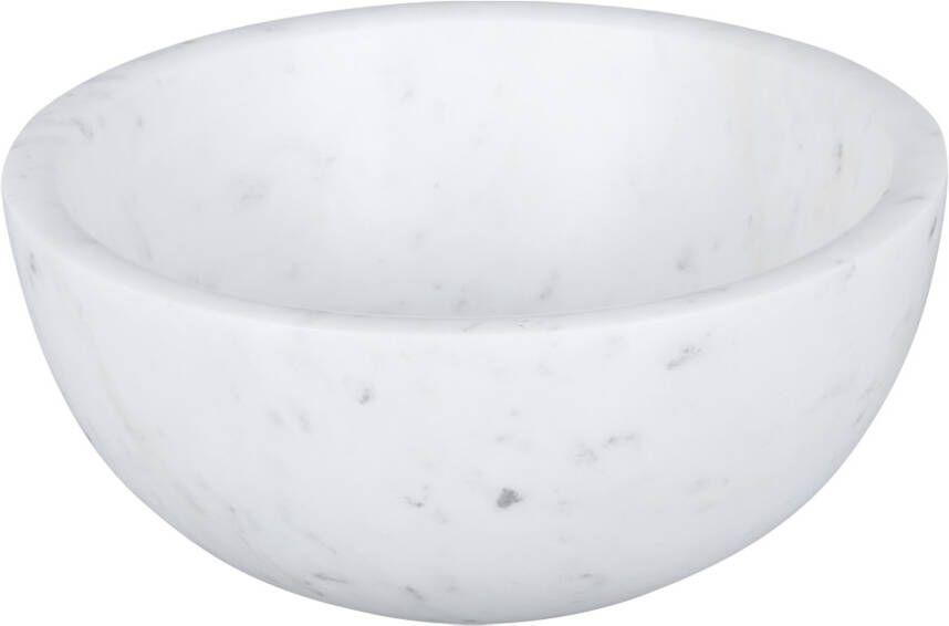 Differnz Ruz waskom 25x11.5cm milky marble marmer