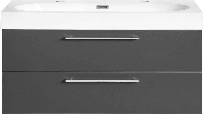 Differnz Badkamermeubelset Somero Met Polybeton Wastafel 100 cm Antraciet - Foto 2