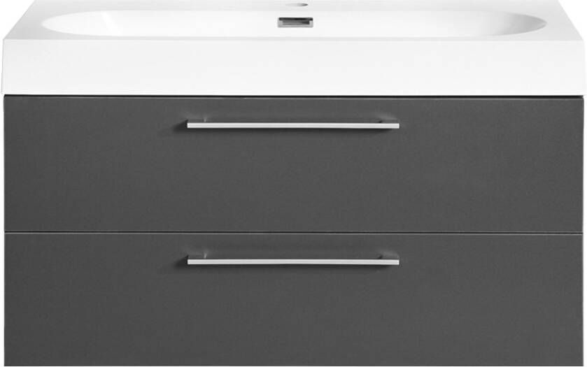 Differnz Badkamermeubelset Somero Met Keramiek Wastafel 80 cm Antraciet - Foto 2