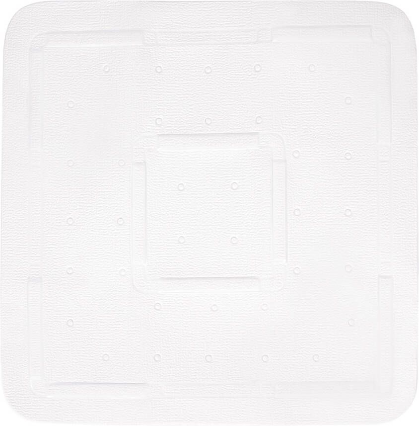 Differnz Tutus inlegmat douche antislip laag 100% PVC 55 x 55 cm wit