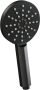Brauer Black Carving Regendoucheset opbouw hoofddouche 30cm glijstang- exclusief inbouwdeel handdouche Staaf 1 stand carving knoppen mat zwart 5-S-087-3 - Thumbnail 4