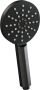 Brauer Mat zwarte Black Carving thermostatische inbouw regendouche 3-weg omstelling SET met 30 cm douchekop en gebogen muurarm 3-standen handdouche doucheslang en geintegreerde glijstang - Thumbnail 12