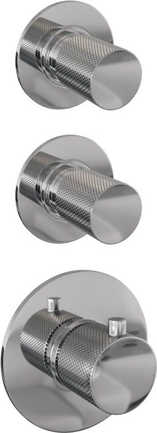 Brauer Chrome Carving thermostatische inbouw regendouche set