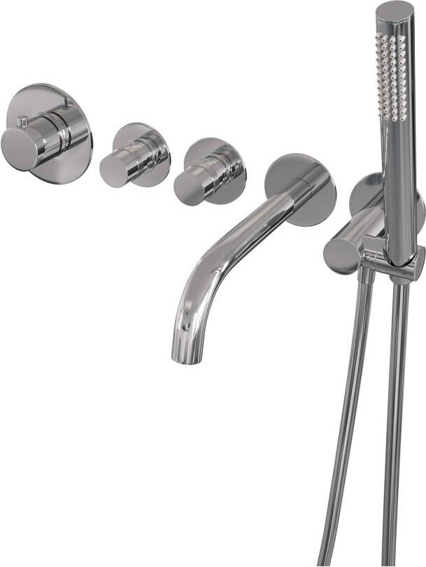 Brauer Chrome Edition thermostatische inbouw badkraan set