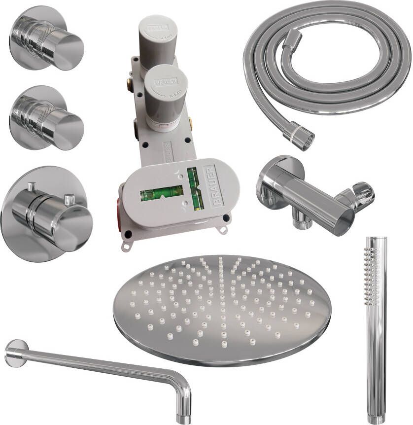 Brauer Chrome Edition thermostatische inbouw regendouche set