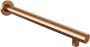 Brauer Copper Edition inbouwset met 3-weg thermostaat hoofddouche 20cm rechte wandarm 40cm staafhanddouche glijstang met aansluitbocht geborsteld koper PVD - Thumbnail 7