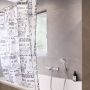 Differnz Bath douchegordijn verzwaarde onderzoom 100% Polyester zwart 180 x 200 cm - Thumbnail 4