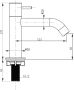 Differnz Force fonteinset 40x22x11.5cm Rechthoek 1 kraangat Gebogen matte zwarte kraan Keramiek Wit 38.400.48 - Thumbnail 6