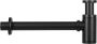 Differnz Force fonteinset 40x22x11.5cm Rechthoek 1 kraangat Gebogen matte zwarte kraan met zwart frame Keramiek Wit 38.401.56 - Thumbnail 4